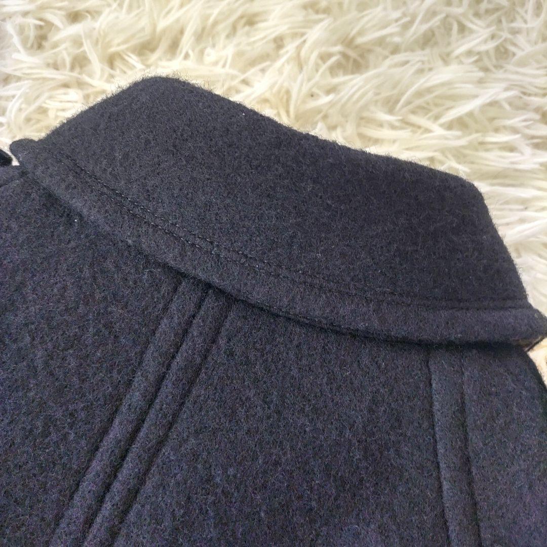 バーバリーブルーレーベル ウールコート ピーコート ノバチェック