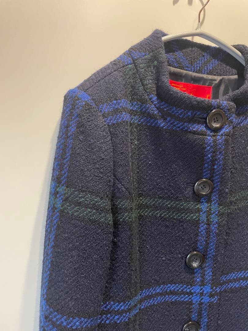 Yorkland チェック柄ロングコート