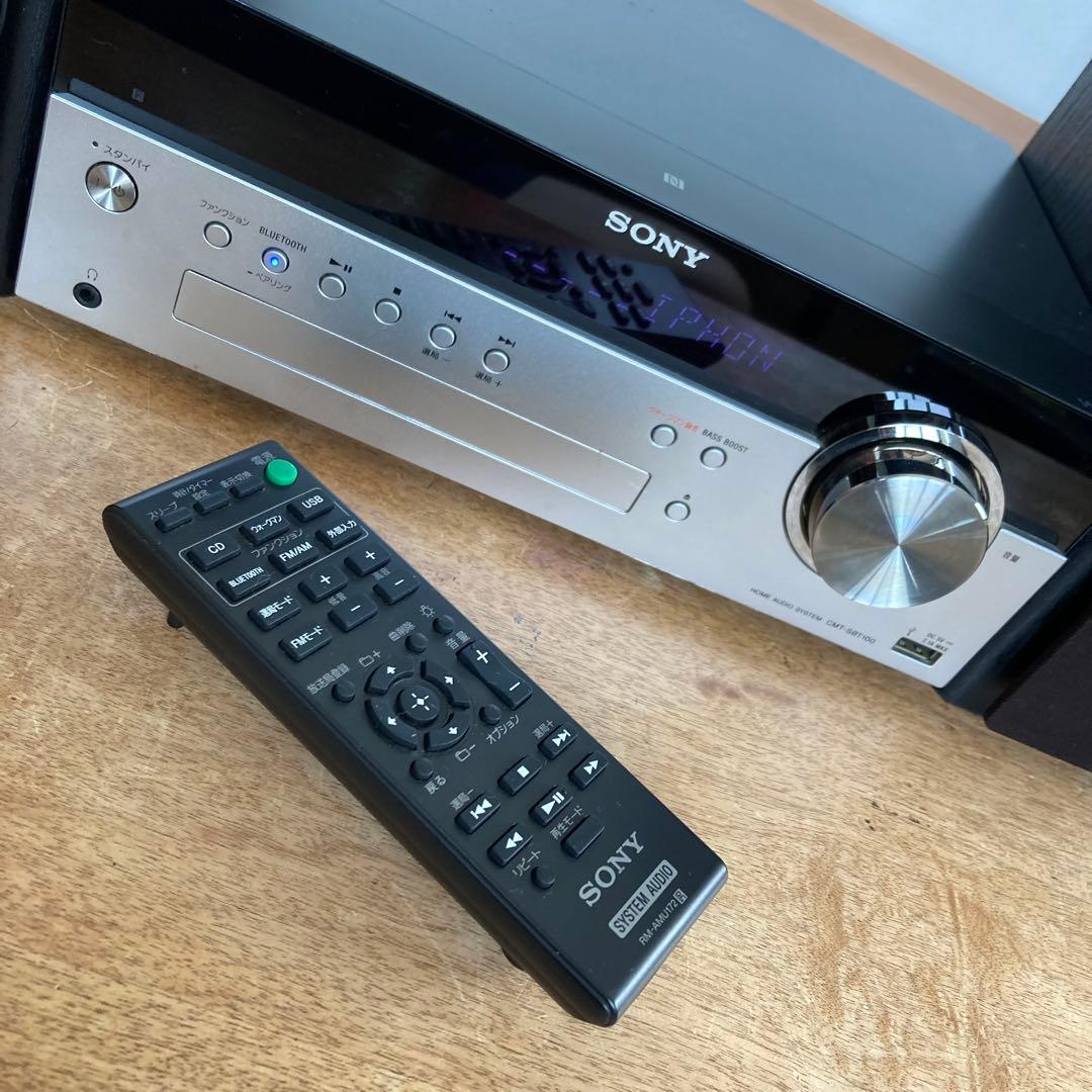 ソニーSONY CMT-SBT100 コンポ【Bluetooth】リモコン付