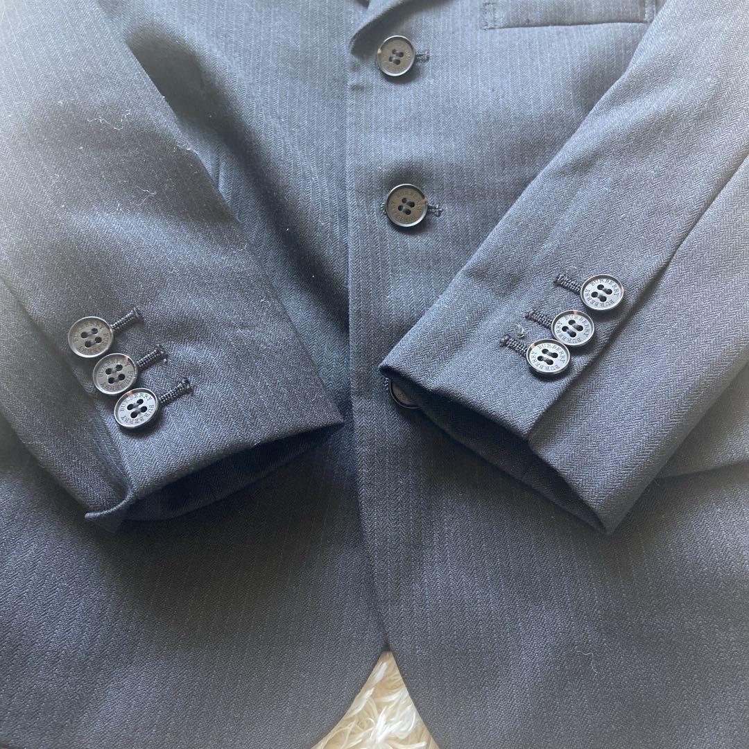 美品　バーバリーロンドン　キッズフォーマル　110 スーツ　男の子　紺　ネクタイ