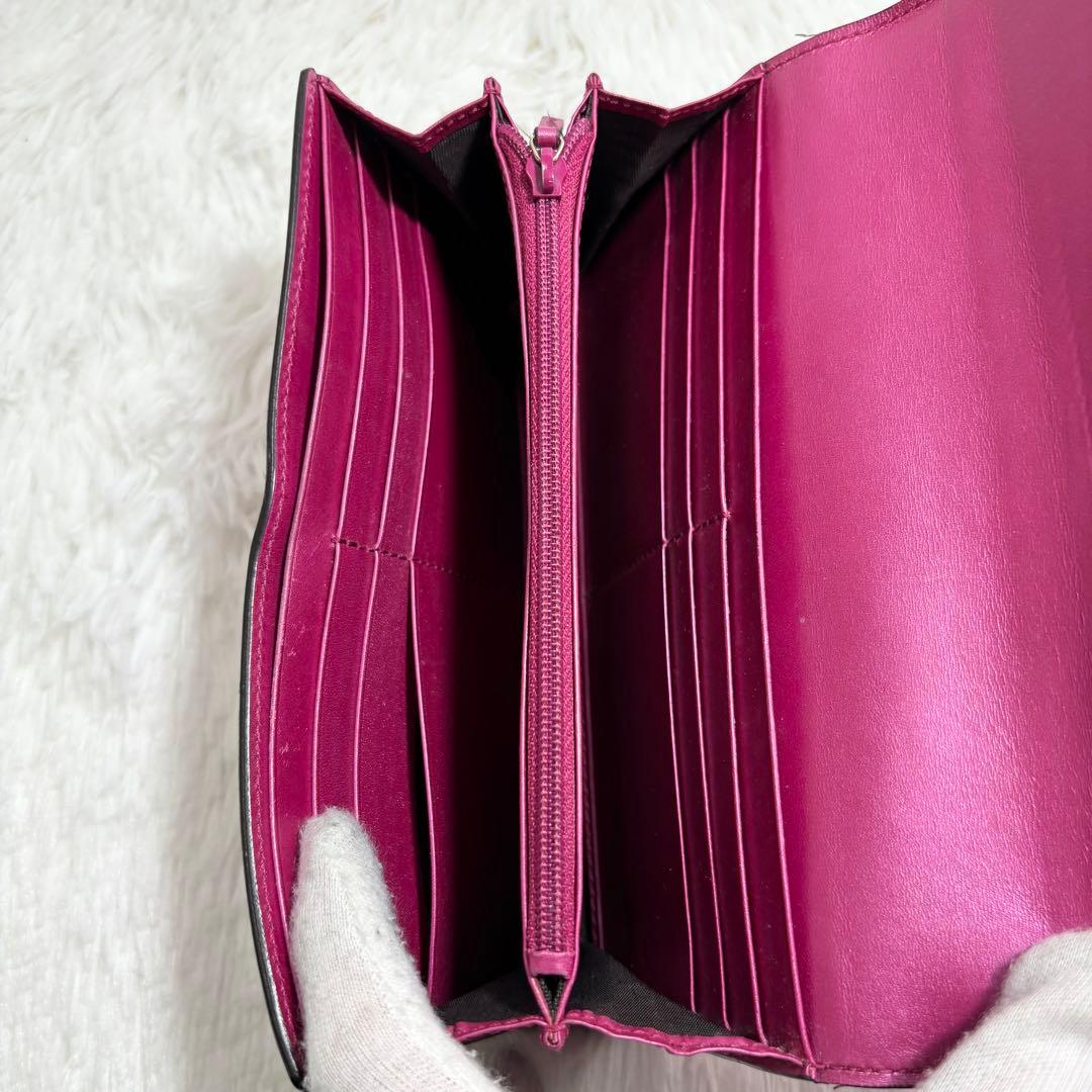 ✨美品✨ グッチ シマ インターロッキング ラブリーハート 長財布 エナメル