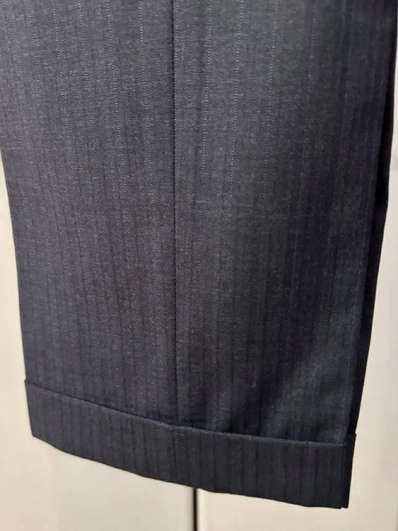 【美品】ポールスミス 2Bスーツ グレーストライプ REDA 日本製 Mサイズ
