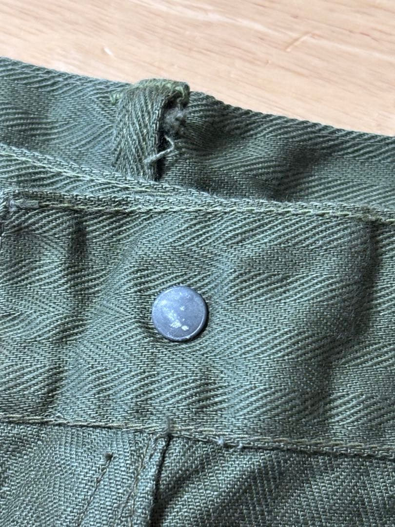 ヴィンテージ　希少 40s-50s HBT ベイカーパンツ 13スターボタン