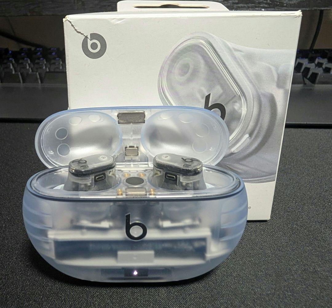 Beats Studio Buds+ クリア スケルトン