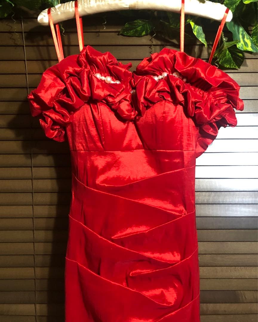 [美品]Sugar/シュガー/ドニアクイーン/ マーメイド ロングドレス/レッド