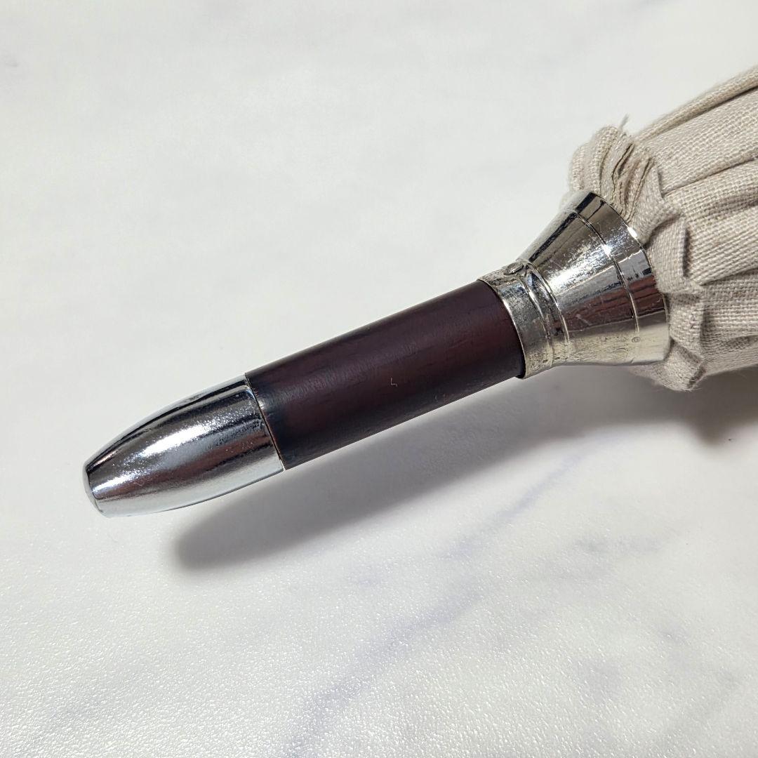 極美品⭐️ポロ ラルフローレン レース 日傘 ポロ刺繍 白 木製ハンドル