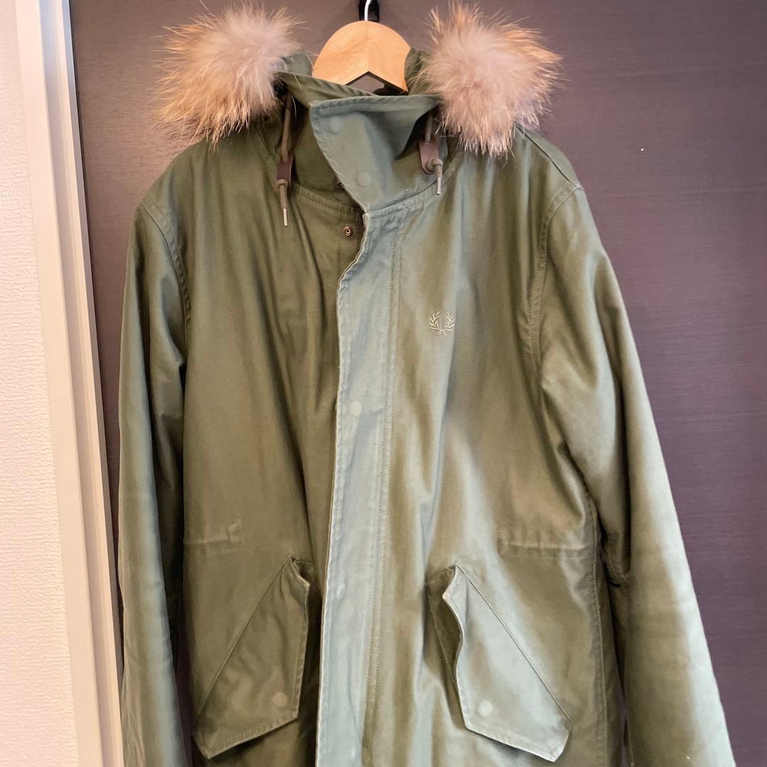 【FRED PERRY】美品モッズコート メンズXS オリーブ