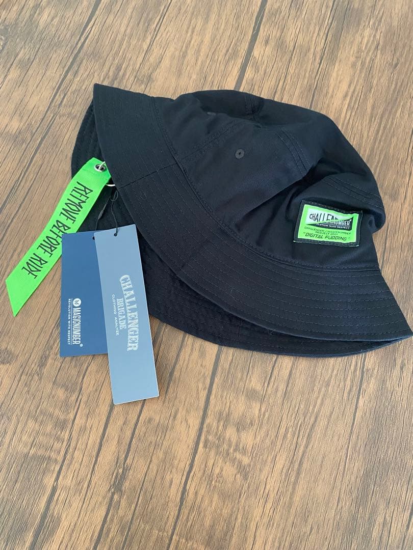 新品未使用　チャレンジャー ×マジックナンバー　バケットハット　ブラック　フリー