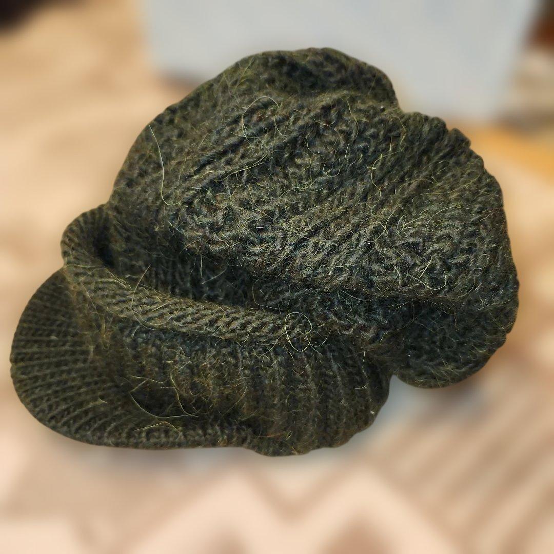 galliano　ガリアーノ　ニットキャップ　ビーニー　緑