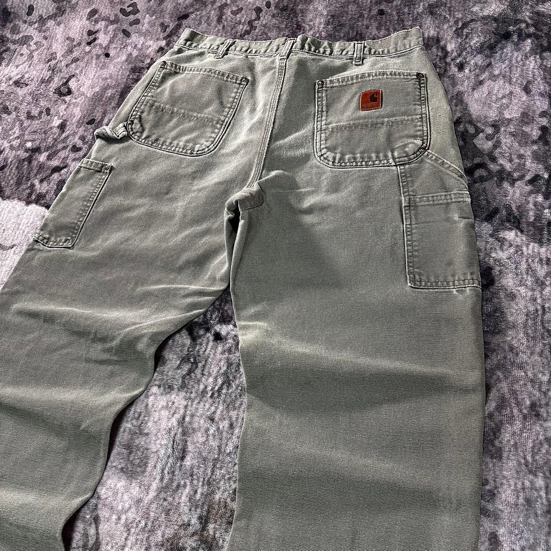 コメ欄セール！ 希少モスグリーン◎ダブルニー雰囲気系Carhartt B136