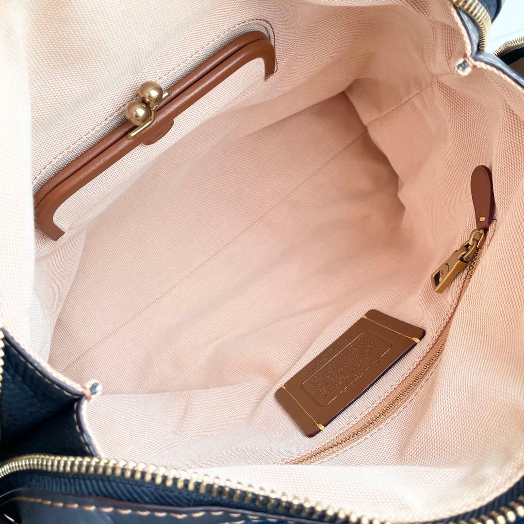 コーチ ローグ Rogue ティーローズ ハンドバッグ デニム 激レア 日本限定