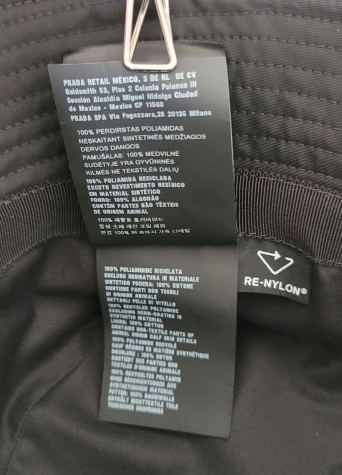 【美品】PRADA バケットハット RE-NYLON サイズ=L 59cm