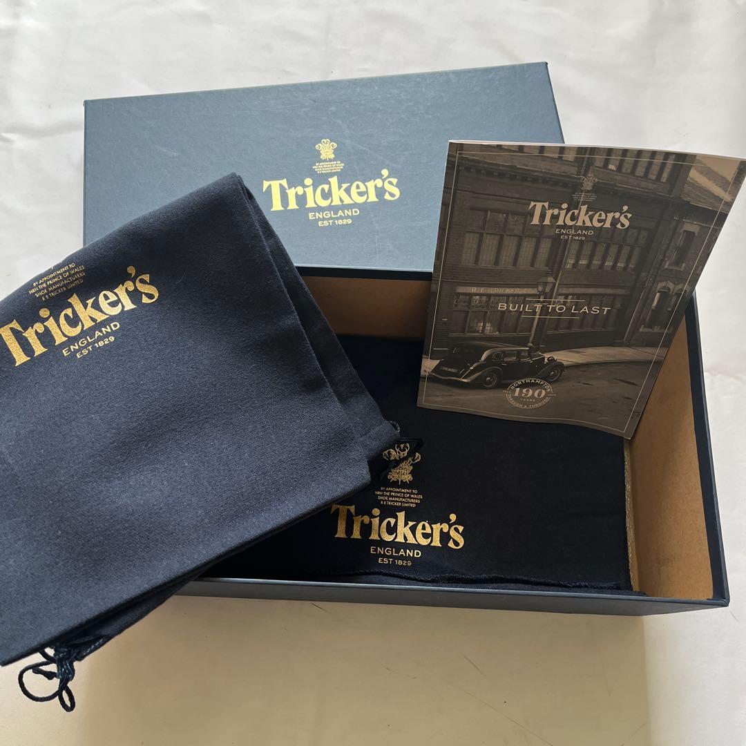 Tricker'sスウェード茶ブローグ7