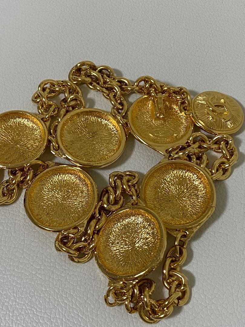 CHANEL シャネル　ココマーク チェーンベルト ゴールド