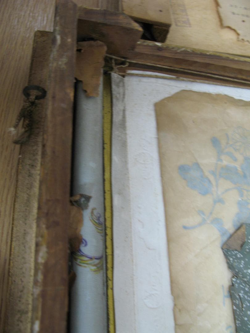 昭和天皇・皇后 両陛下の記念写真/戦闘機の生写真/古い格式ある額縁 3点セット