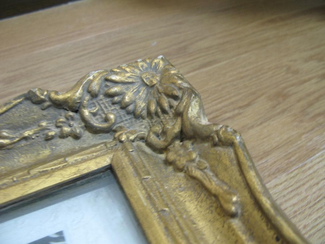 昭和天皇・皇后 両陛下の記念写真/戦闘機の生写真/古い格式ある額縁 3点セット