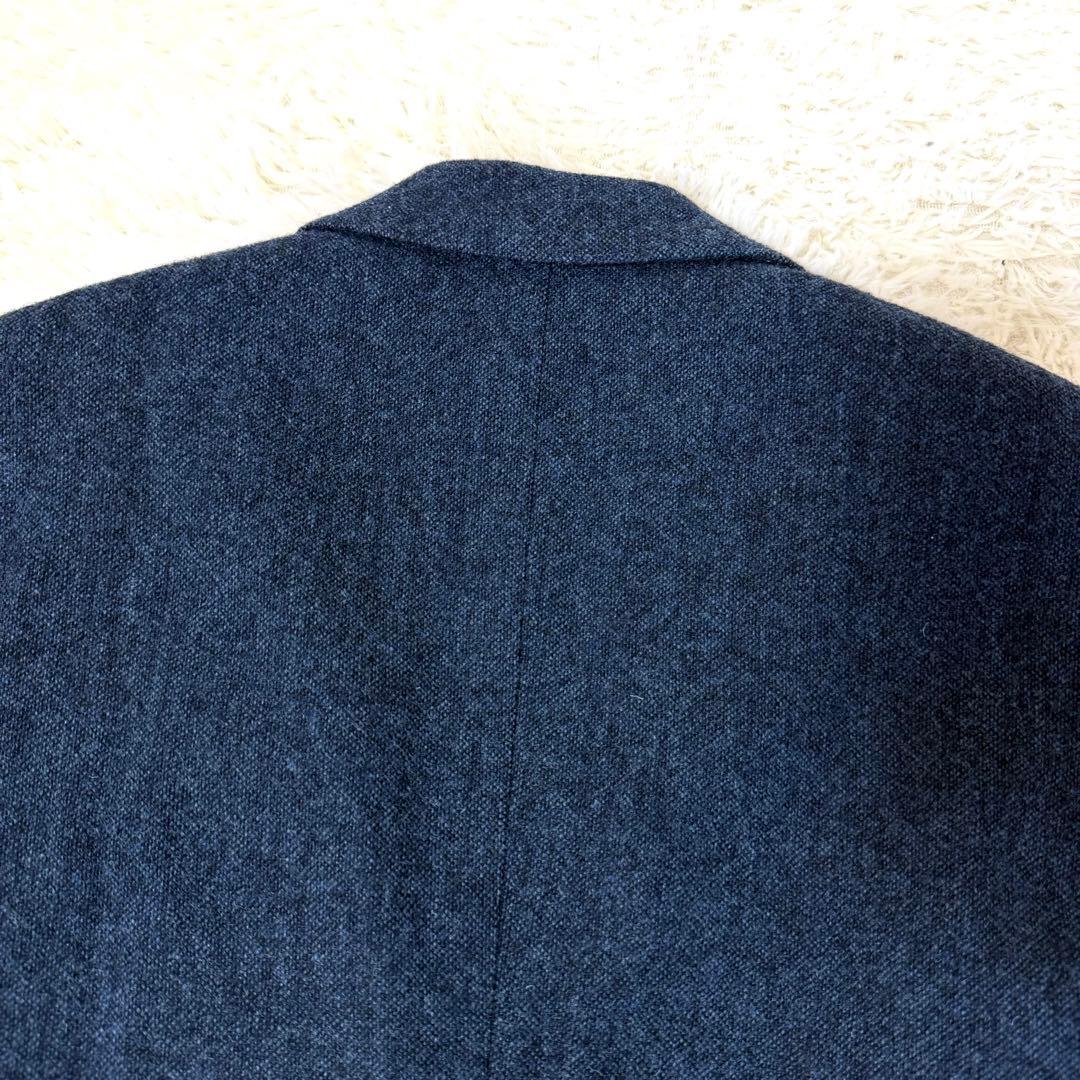 トゥモローランド MOON ウールツイード ジャケット ネイビー 48