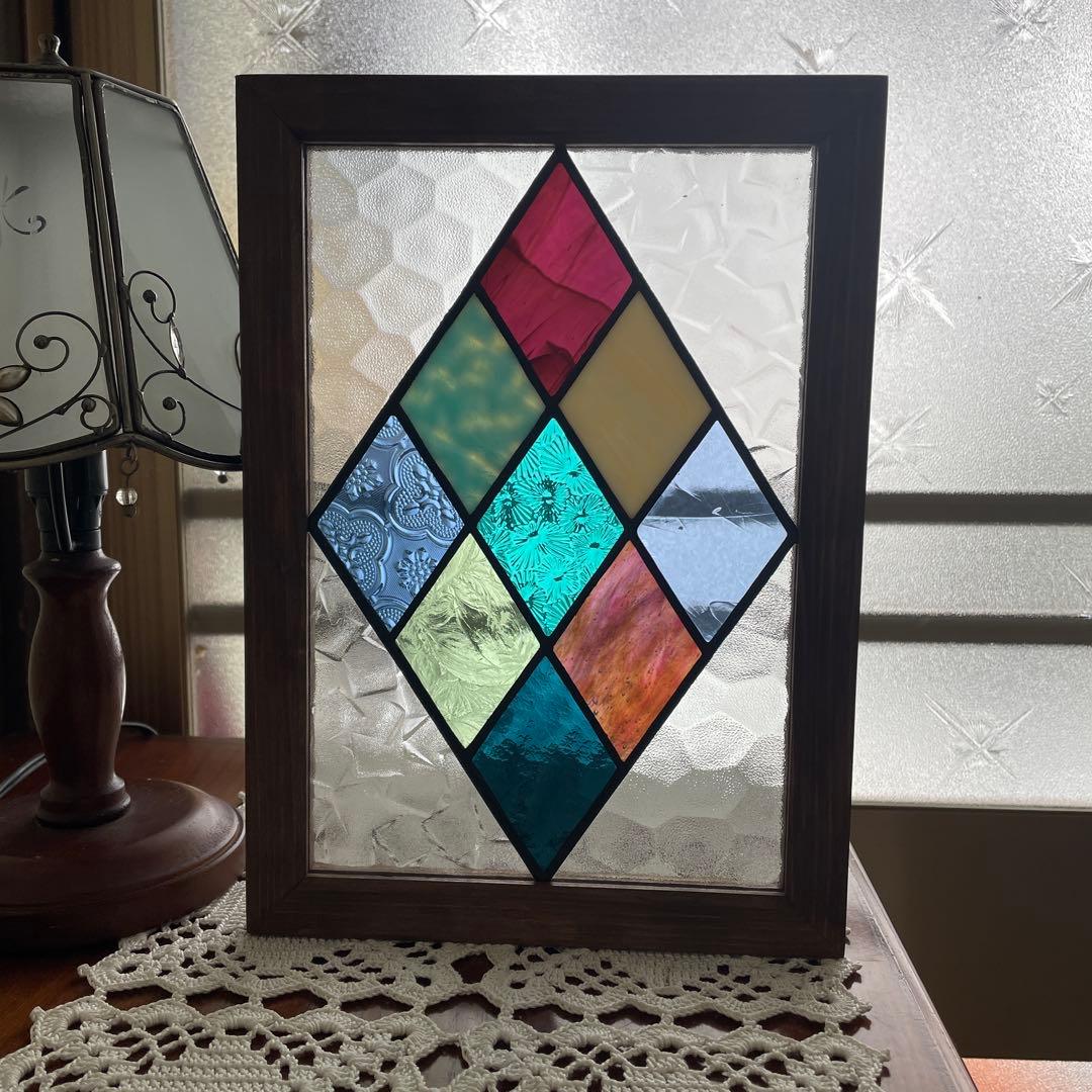 ステンドグラスパネル　アーガイル
