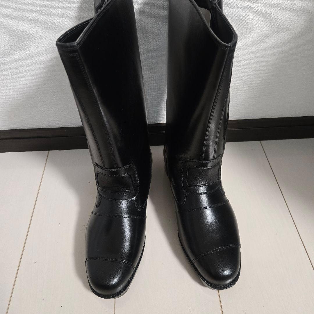 新品　king　crown キングクラウン　ブーツ　白バイ 25.5 ノサックス