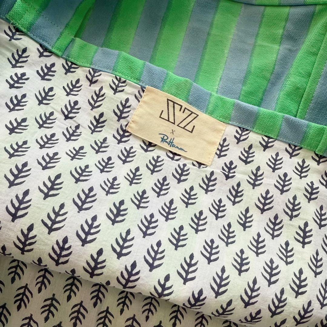 ひらき　SZ Blockprints × Ron Hatman トート