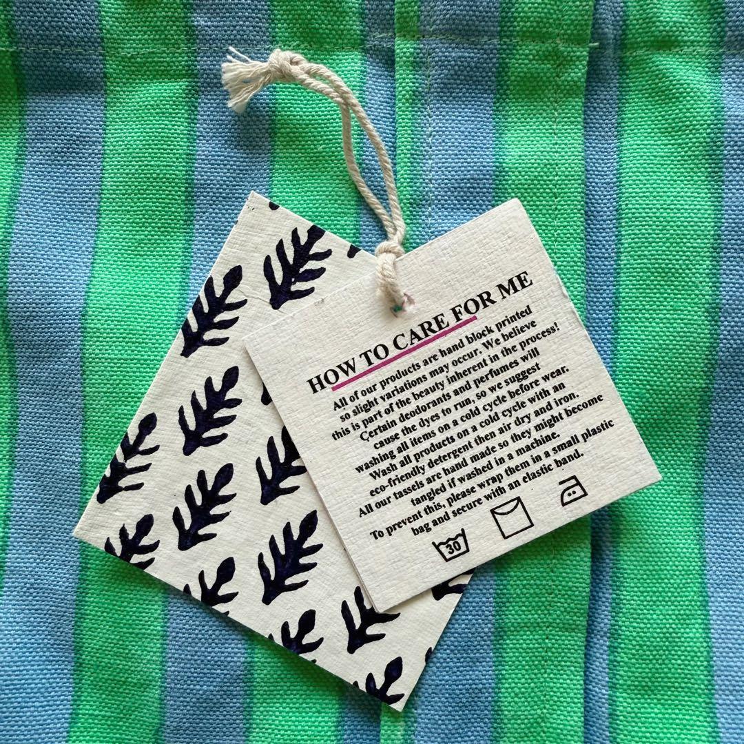 ひらき　SZ Blockprints × Ron Hatman トート