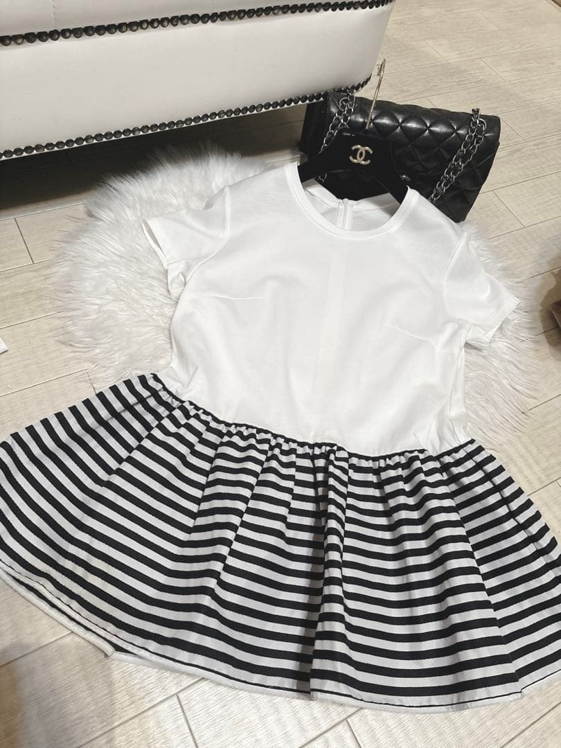 極美品♡ボーダーズアットバルコニー♡人気ペプラム