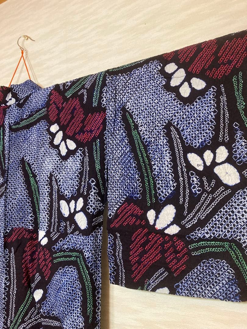 有松絞り　絞り浴衣　③