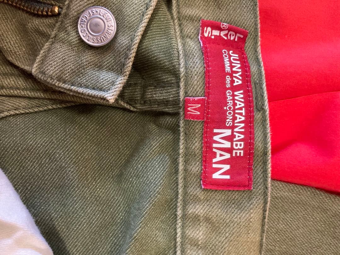 ジヤンヤワタナベマンコムデギャルソン　リーバイスGジャン再構築クロップパンツ