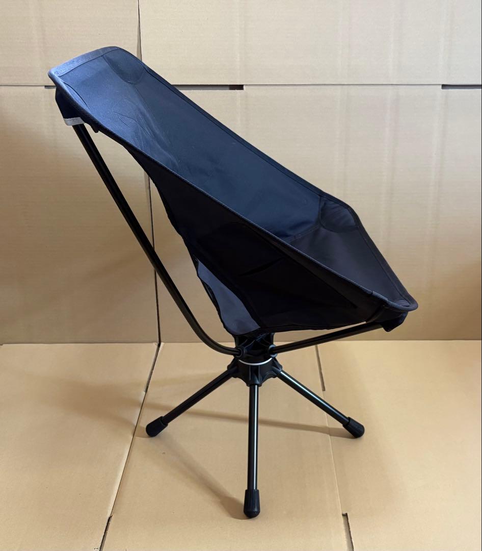 【ほぼ新品】Helinox タクティカル スイベルチェア（ブラック）　＊ゴム脚付