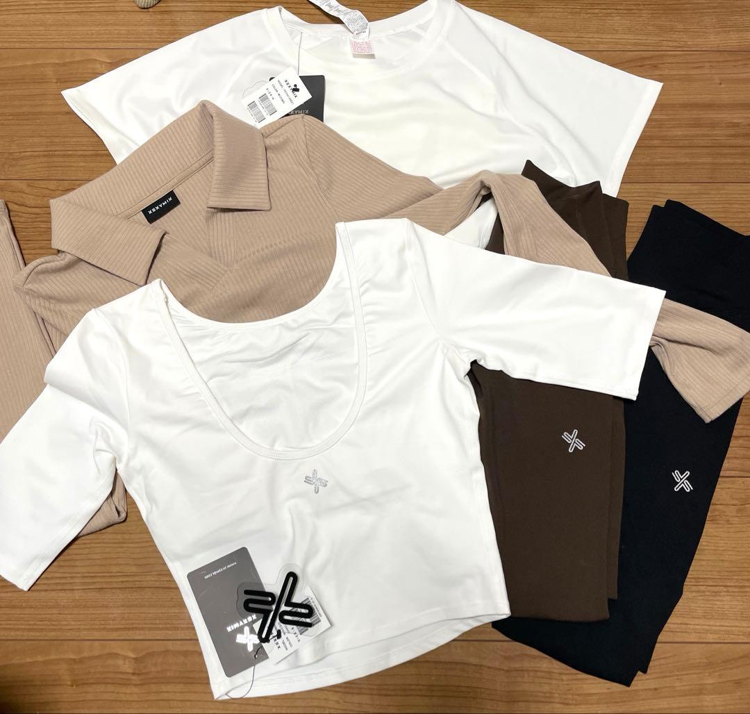 【XEXYMIX】フィットネス•ヨガ•ピラティスウェア5点豪華セット