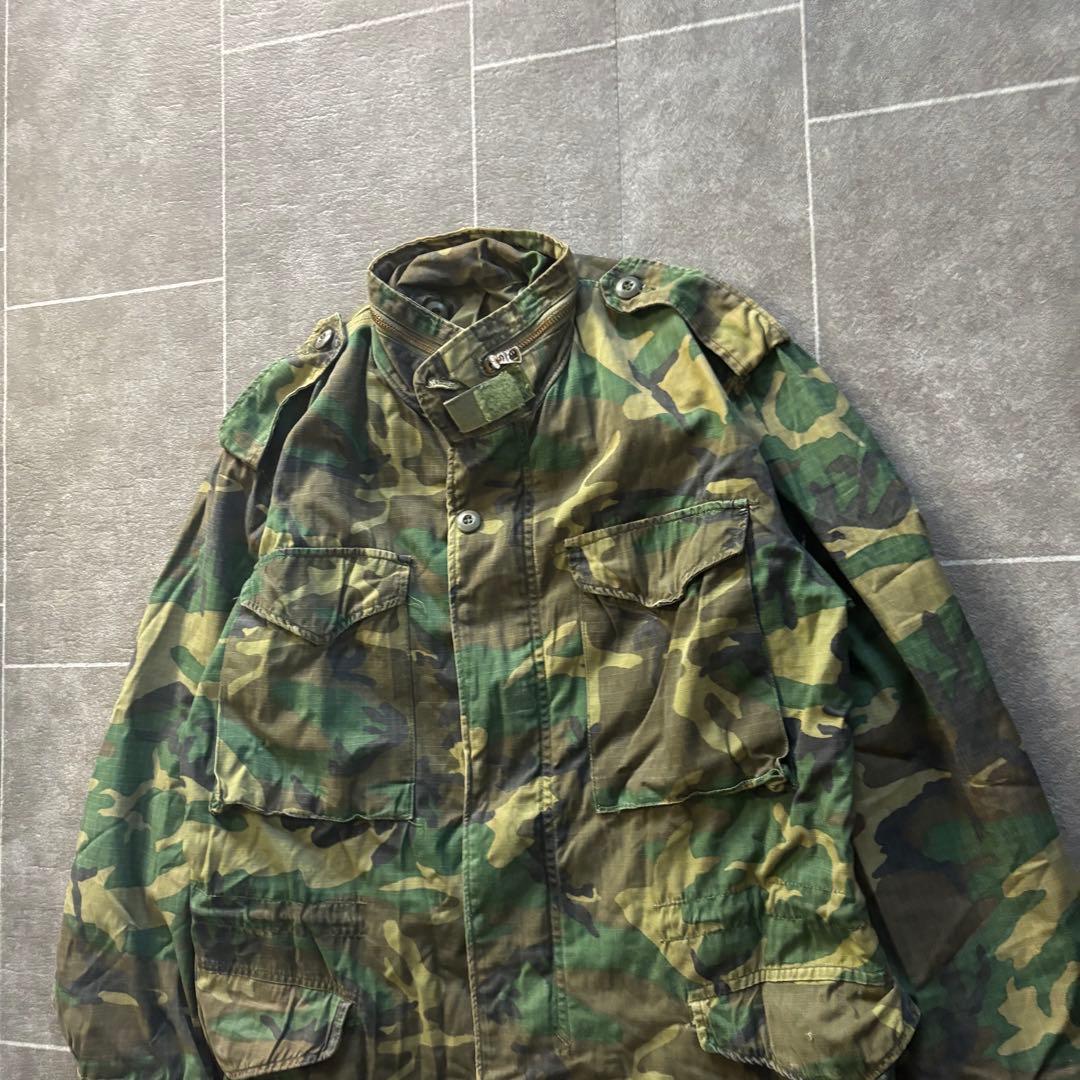 80s M-65 フィールドジャケット ウッドランド SCOVILL 古着