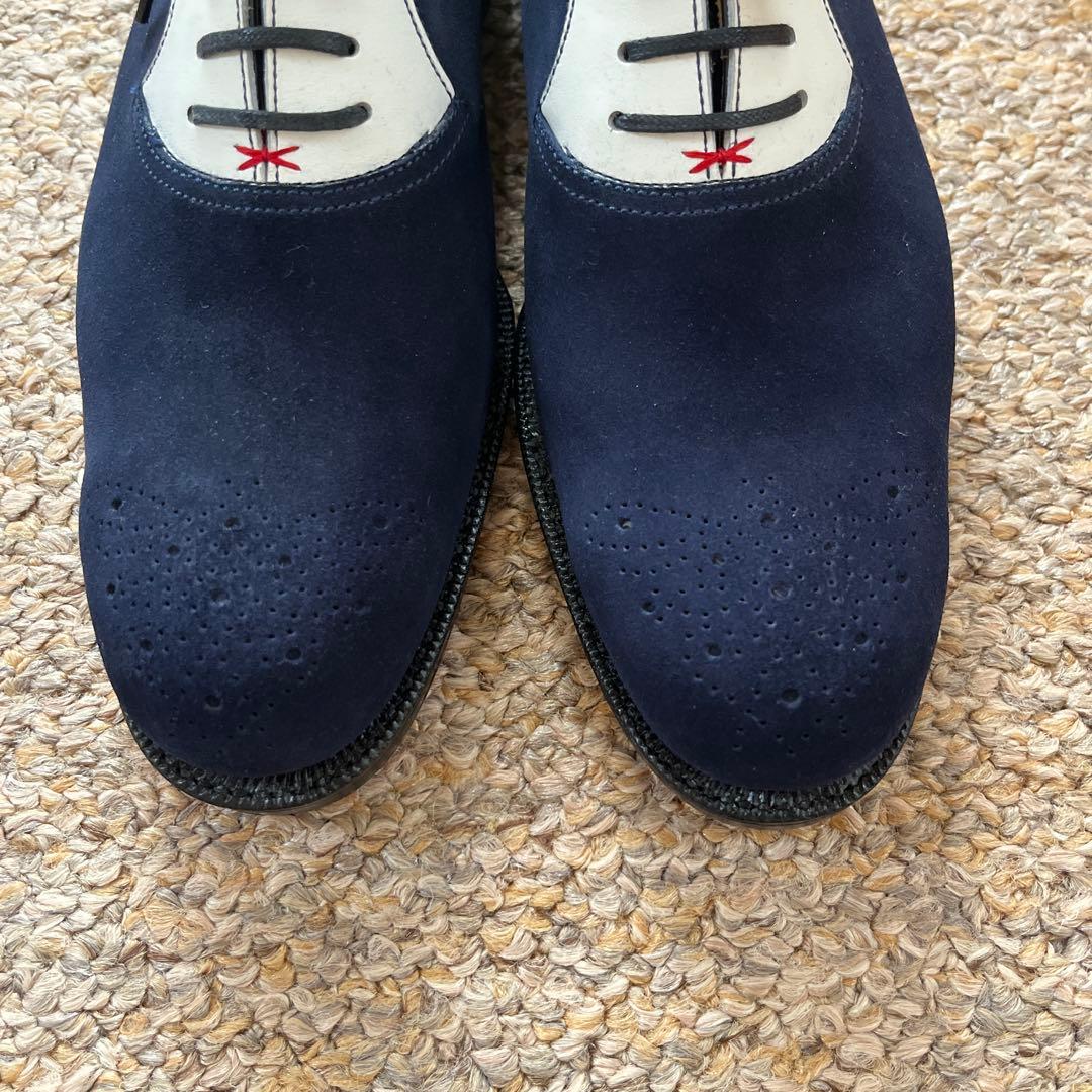 YOSHIHARU HASEGAWA ドレスシューズ メダリオン付き(UK7)