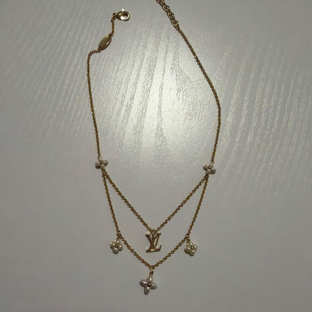 Louis Vuitton ルイヴィトン ダブルレイヤー ネックレス