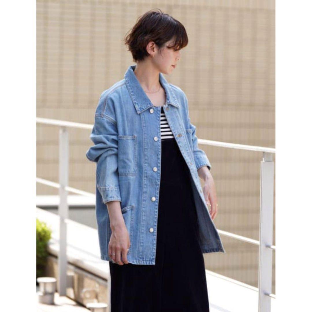 トゥモローランド マカフィー コットンデニムワークジャケット オーバーサイズ38