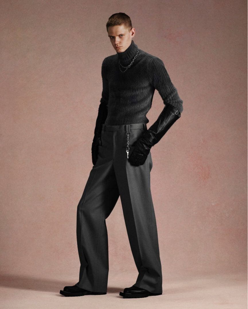 [着画あり] 25aw WOOL BARATHEA WIDE TROUSERS