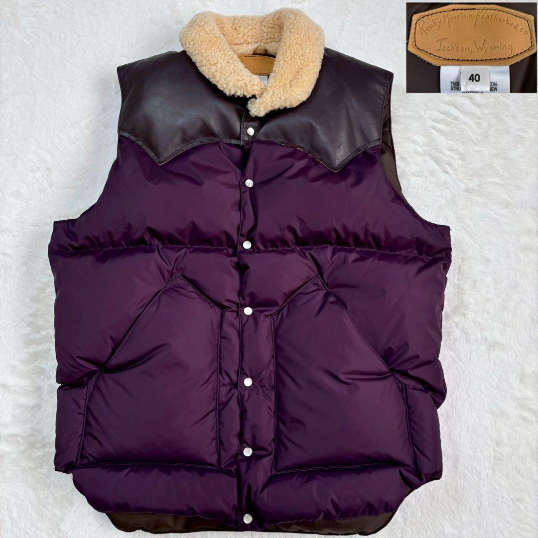 size40 ロッキーマウンテン CHRISTY VEST ダウンベスト 日本製