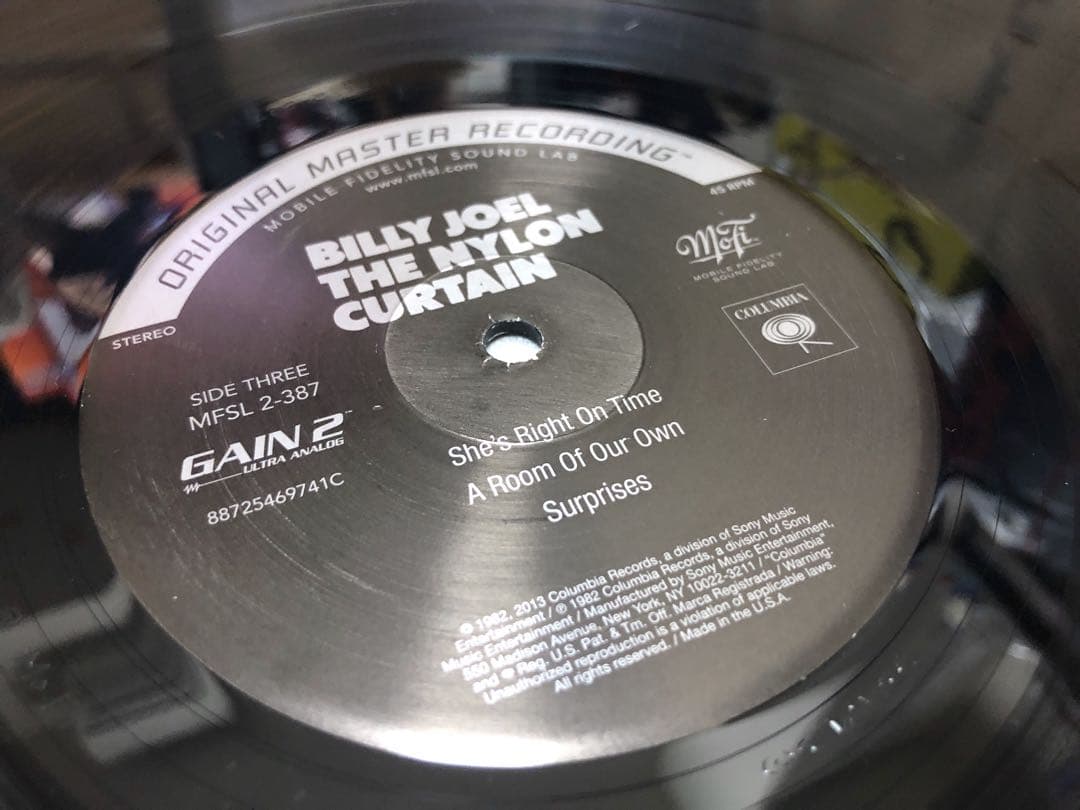洋楽 MFSL BILLY JOEL Nylon Curtain 45rpm 2LP