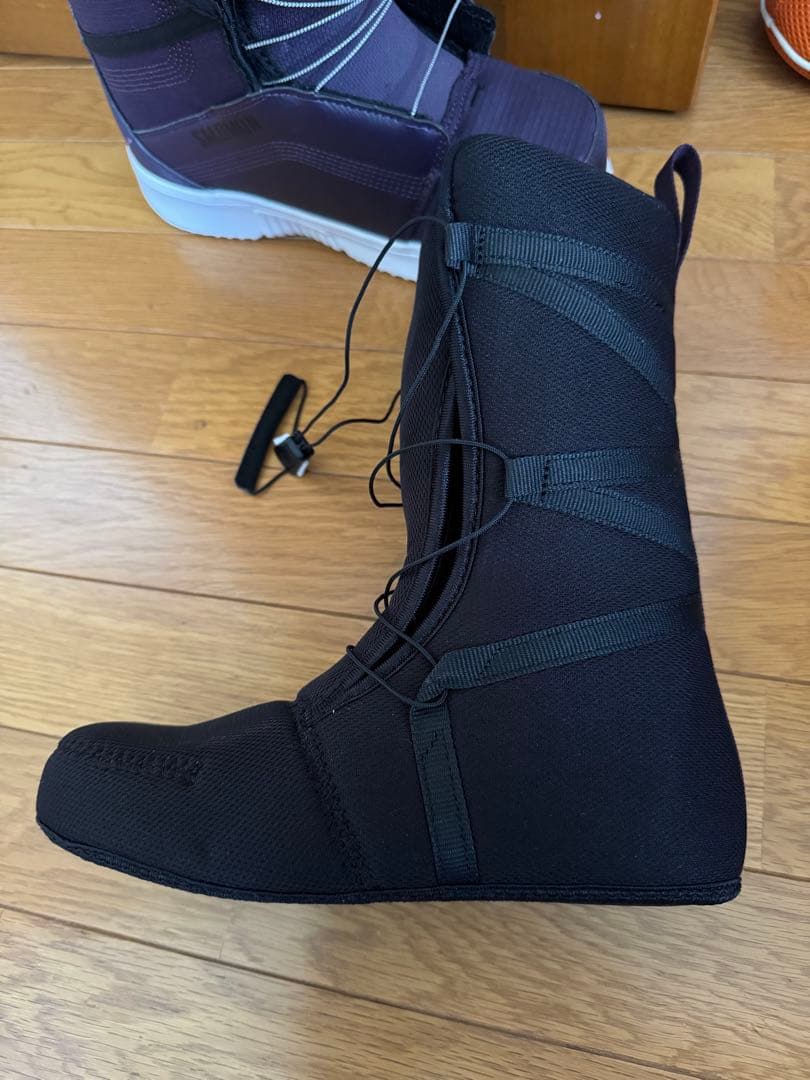 女性用スノーボードブーツ パープル　salomon 24.5センチ美品