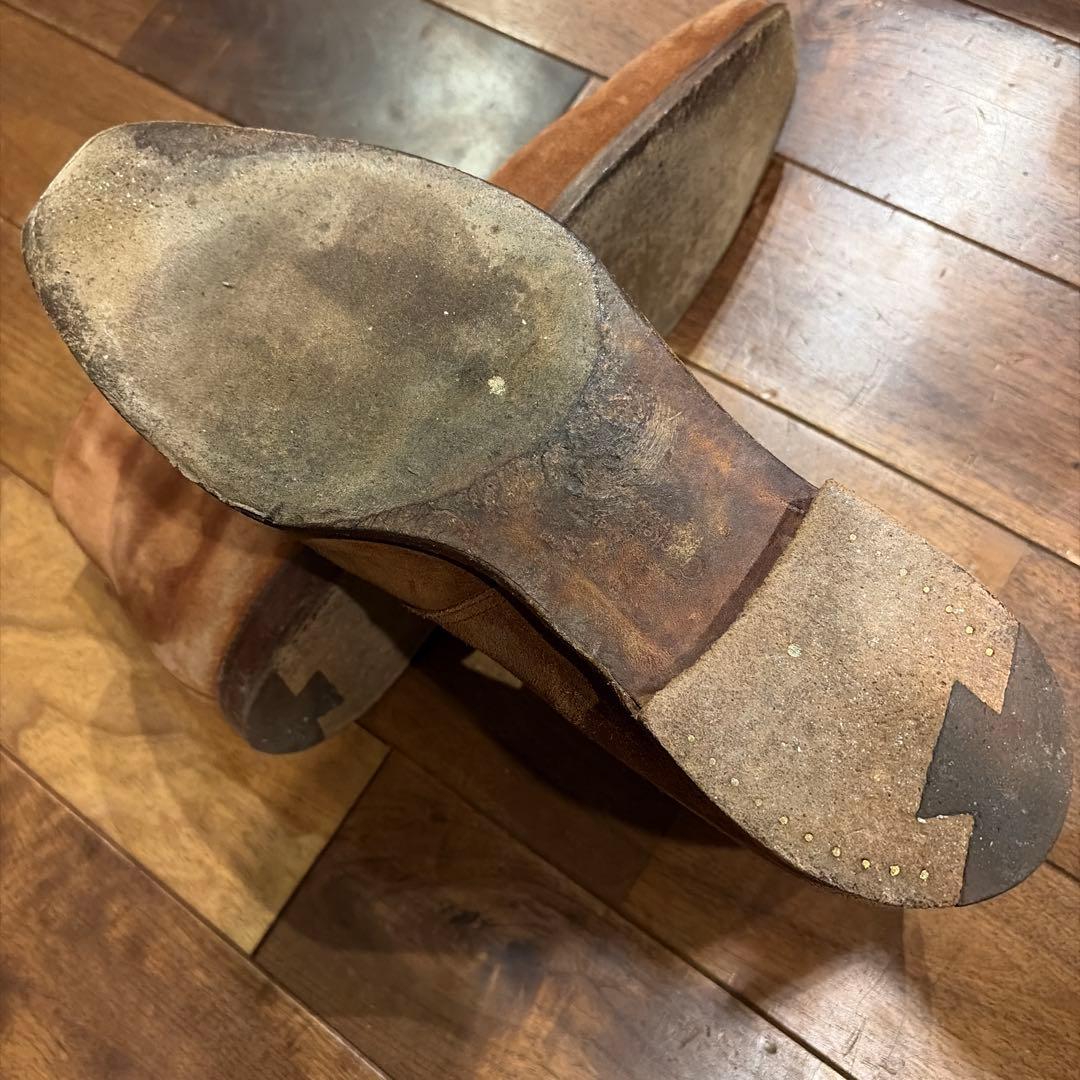 ブラウン スエード チャッカブーツ　クロケット　※送料込