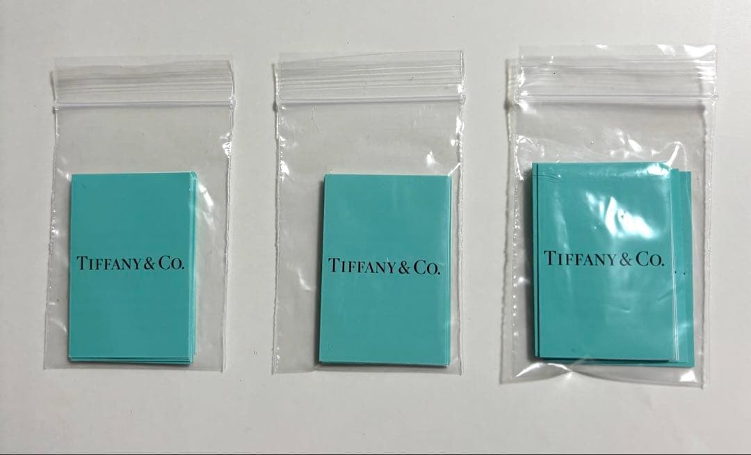 Tiffany & Co.ティファニー　取扱説明書ケアカード 現行品 30枚
