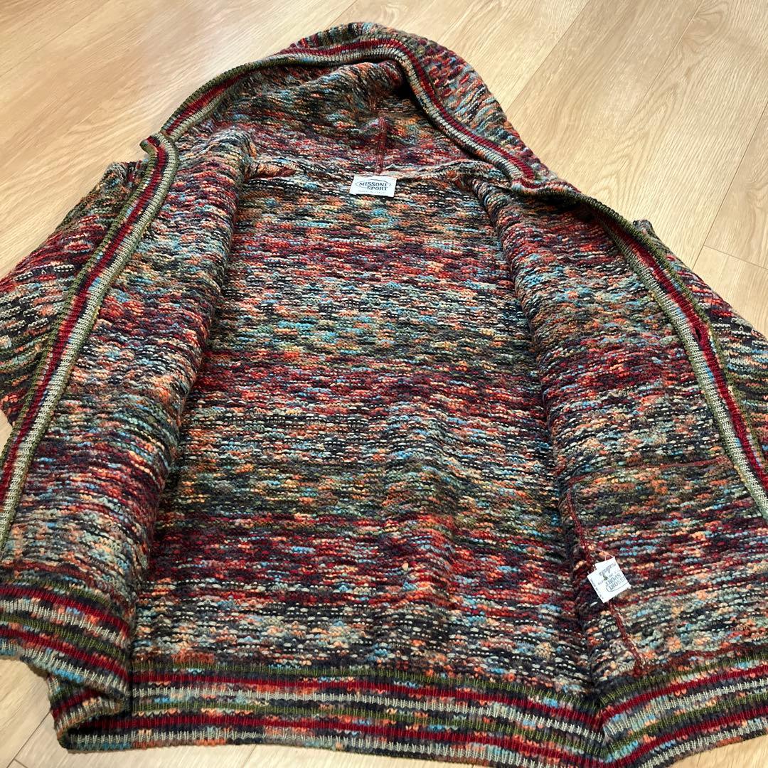 MISSONISPORTニットフードパーカー