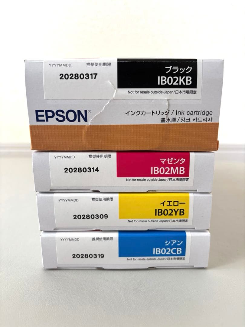 純正EPSON 大容量インク　IB02 4色セット