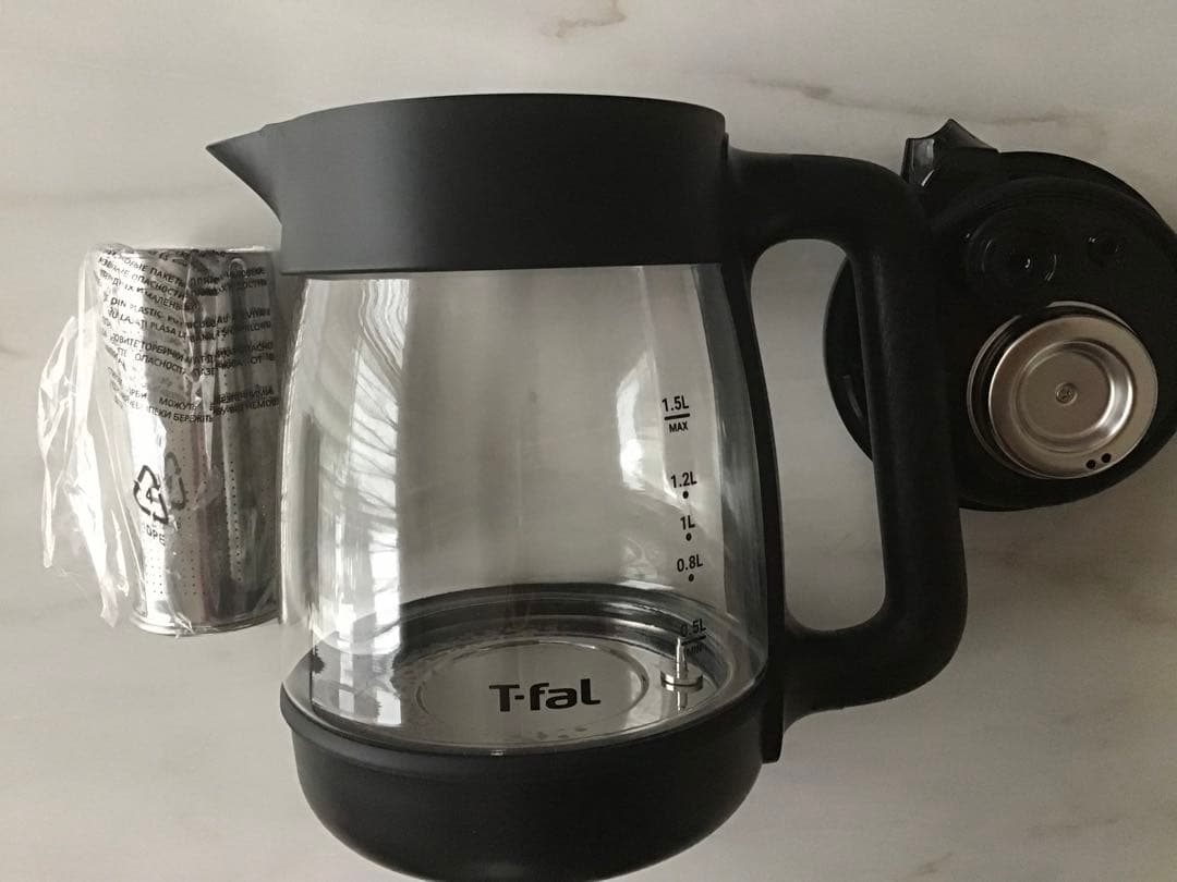 ティファール 電気ケトル 1.5L ガラス製