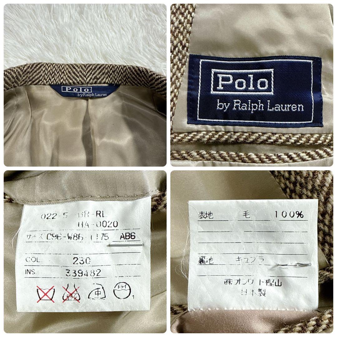 【大きいサイズ】ポロバイラルフローレン ヘリンボーン ツイードジャケット AB6