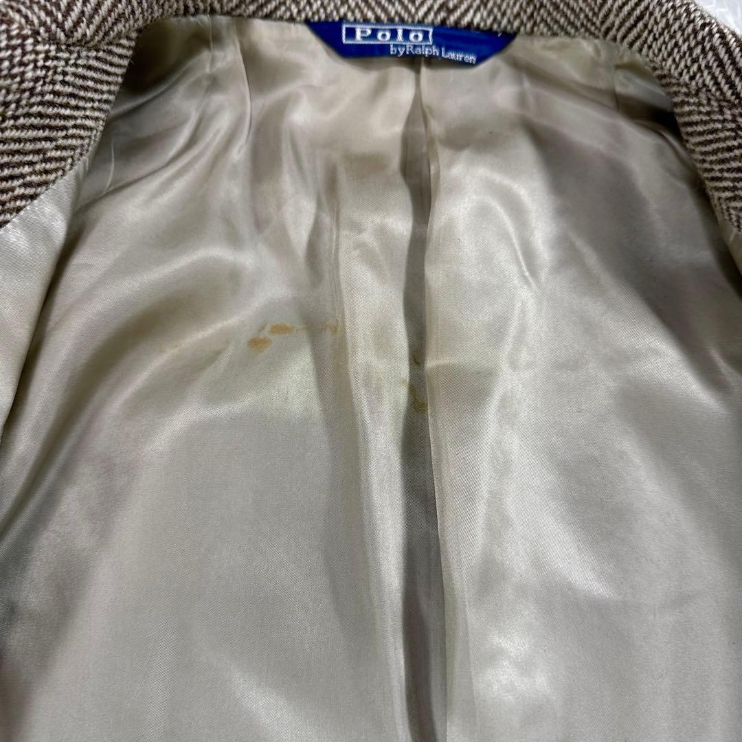 【大きいサイズ】ポロバイラルフローレン ヘリンボーン ツイードジャケット AB6