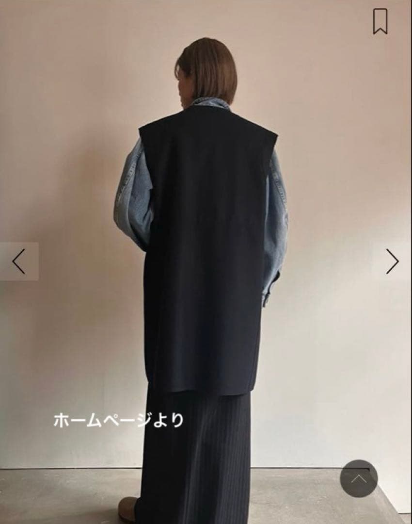 BACCA 黒ダブルクロスヘビーメルトン ミドルベスト36エディション別注色