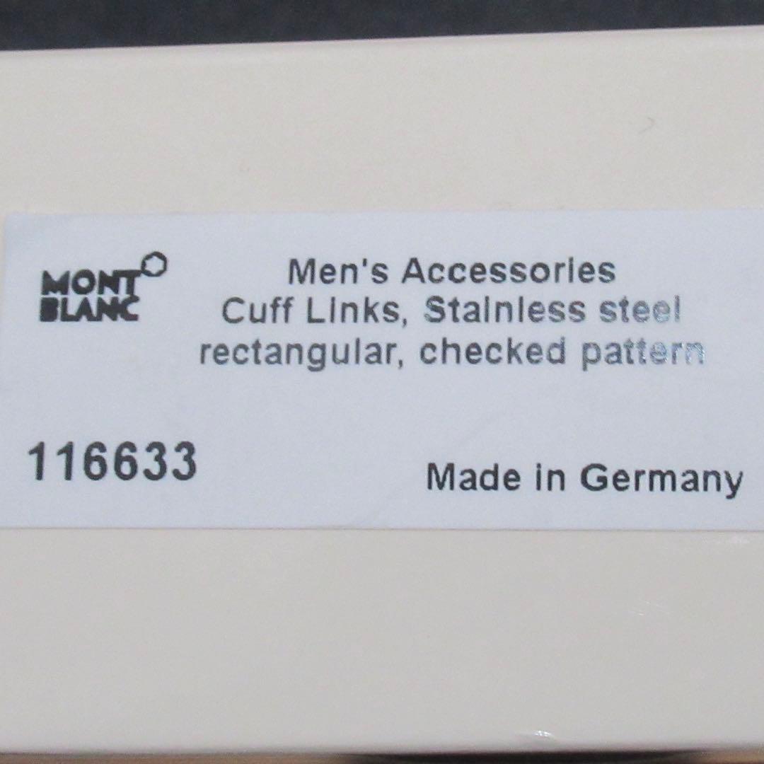 モンブラン カフス チェックパターン 116633