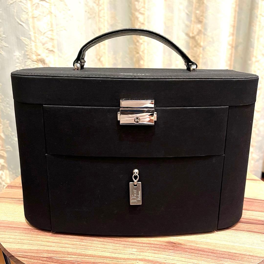✨希少✨美品✨Dior ディオール メイクボックス 3段 ミラー付 ブラック色