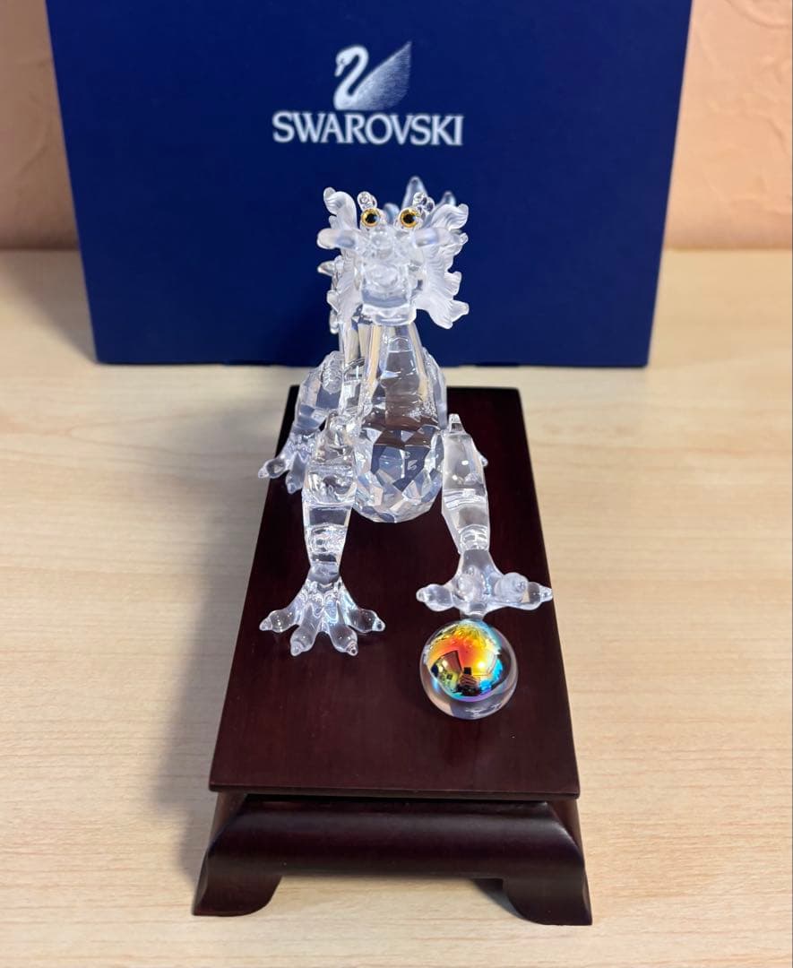 SWAROVSKI クリスタル ドラゴン 238202 置物 美品