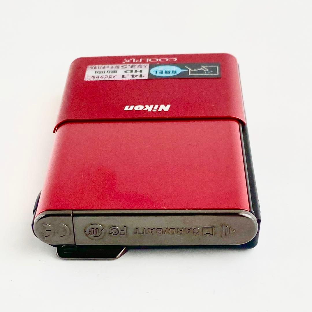 【作動確認済】Nikon Coolpix S80 レッド コンデジ【希少品】